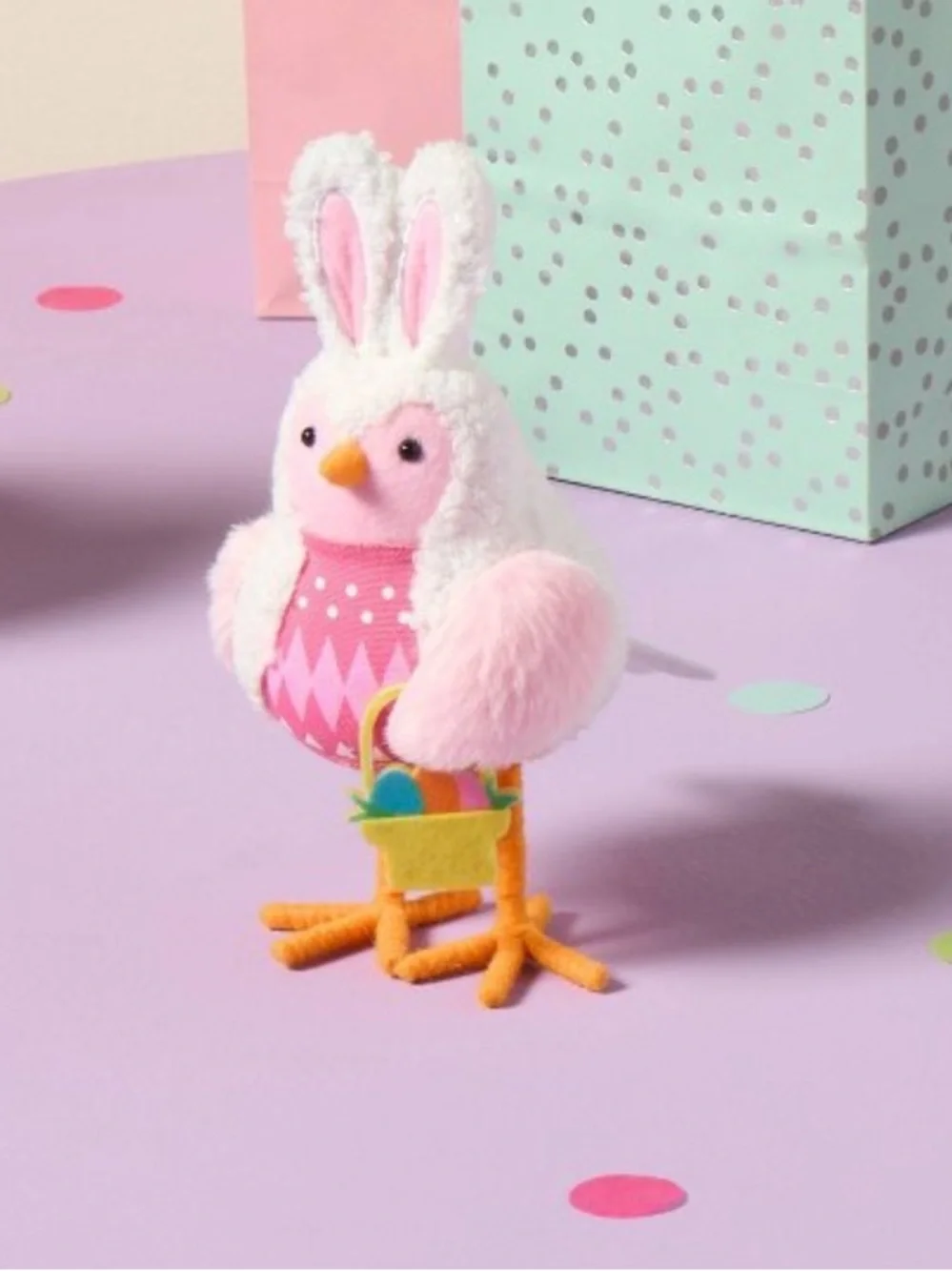 Target Featherly Friends Skipster Easter Bunny Bird With Basket Of Eggs NEW